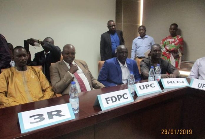 Répresentants des groupes armés centrafricains au sommet de paix de Khartoum